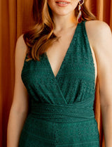 Combinaison en dentelle verte Gabriella