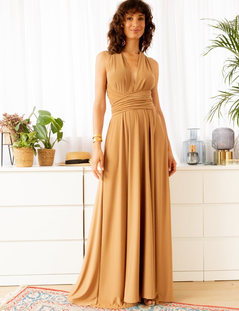Robe caramel Annabella