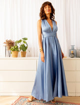 Robe bleu vintage Layana