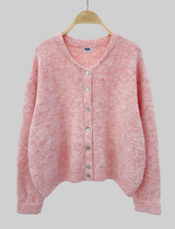 Gilet rose chiné Sami