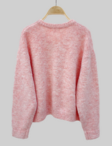 Chaleco rosa jaspeado Sami