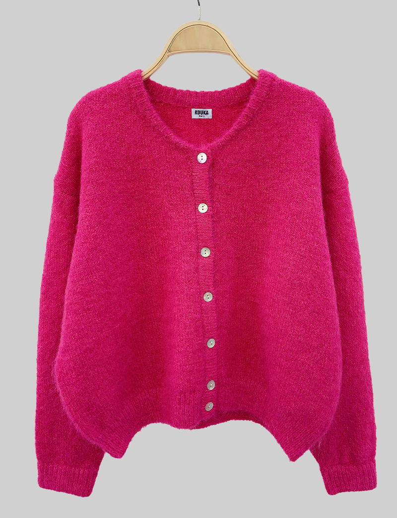 Gilet fuchsia Sami