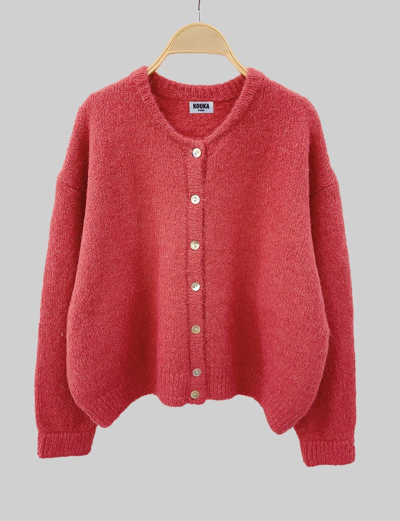 Gilet framboise Sami