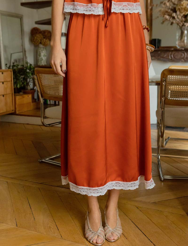 Jupe terracotta Elina