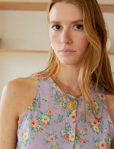 Robe lilas fleurie Rita