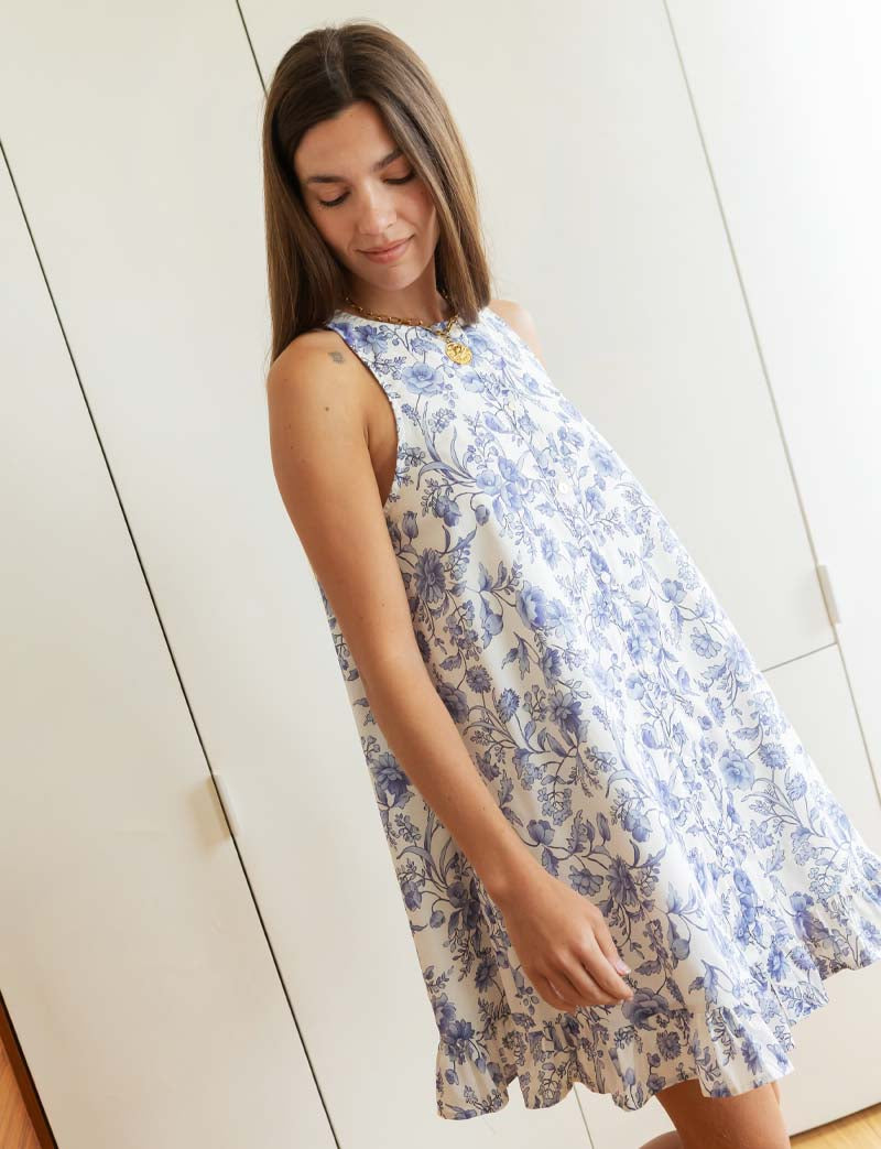 Blue floral dress Jesica