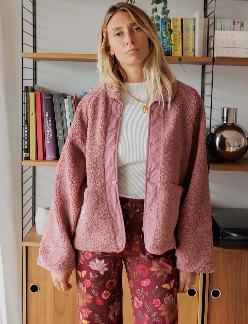Chaqueta rosa viejo Leone