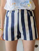 Short à rayures marine Kevy