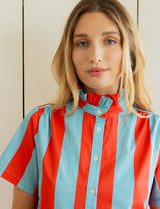 Robe rouge & bleue Sylvia