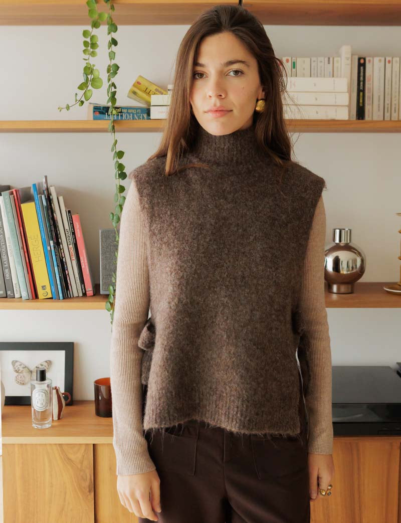 Pull taupe Zary