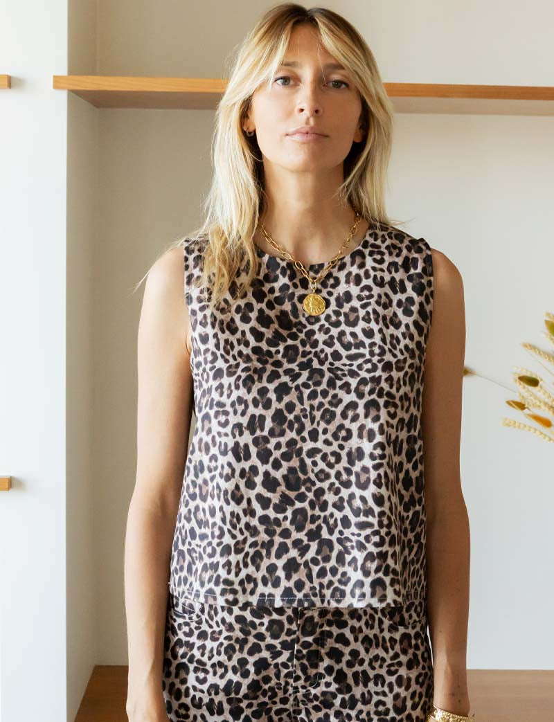 Leopard Print Top Ansa