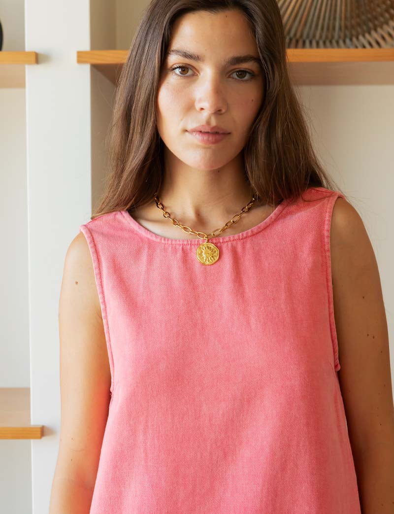 Robe corail Emée