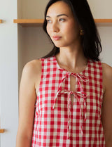 Robe vichy rouge Raymonde