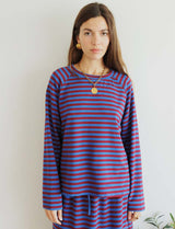 Blue and burgundy top Nati