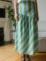 Jupe ciel & olive Moki