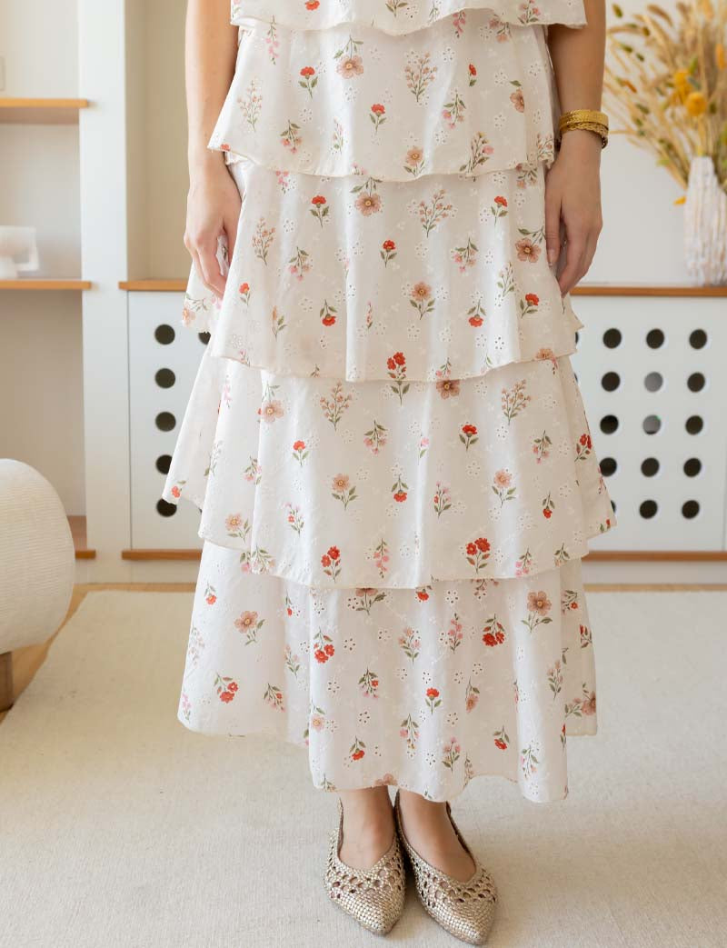 Celesta floral skirt