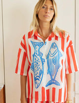 Red striped Marsa set