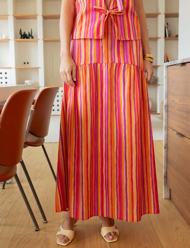 Multi-striped skirt Yama