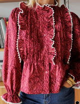 Blouse bordeaux Batisa