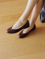 Burgundy ballet flats Lolo