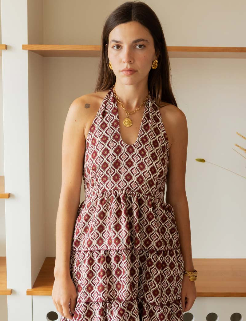 Terracotta Diana Dress
