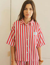 Red and Navy Shirt Coren