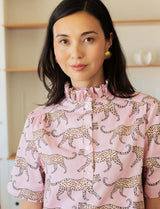Robe rose & léopards Fati