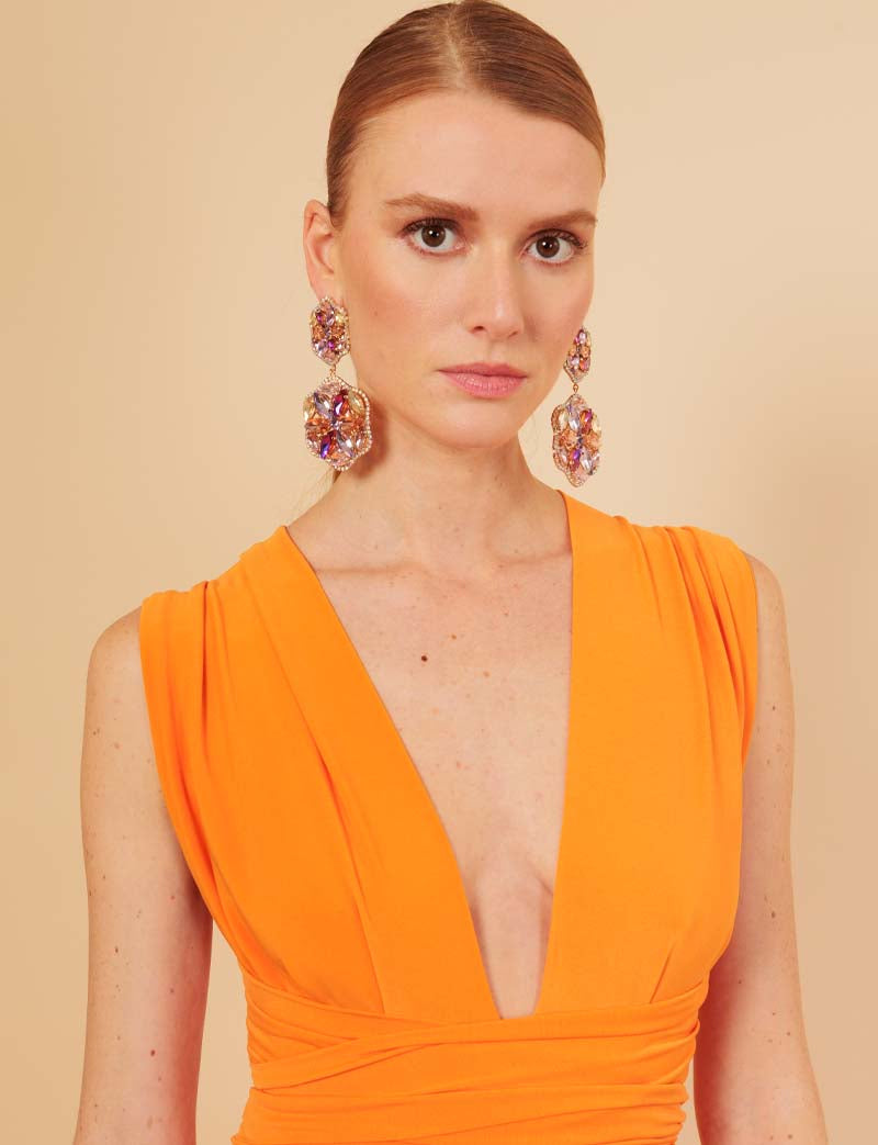 Orange Annabella multiposition dress