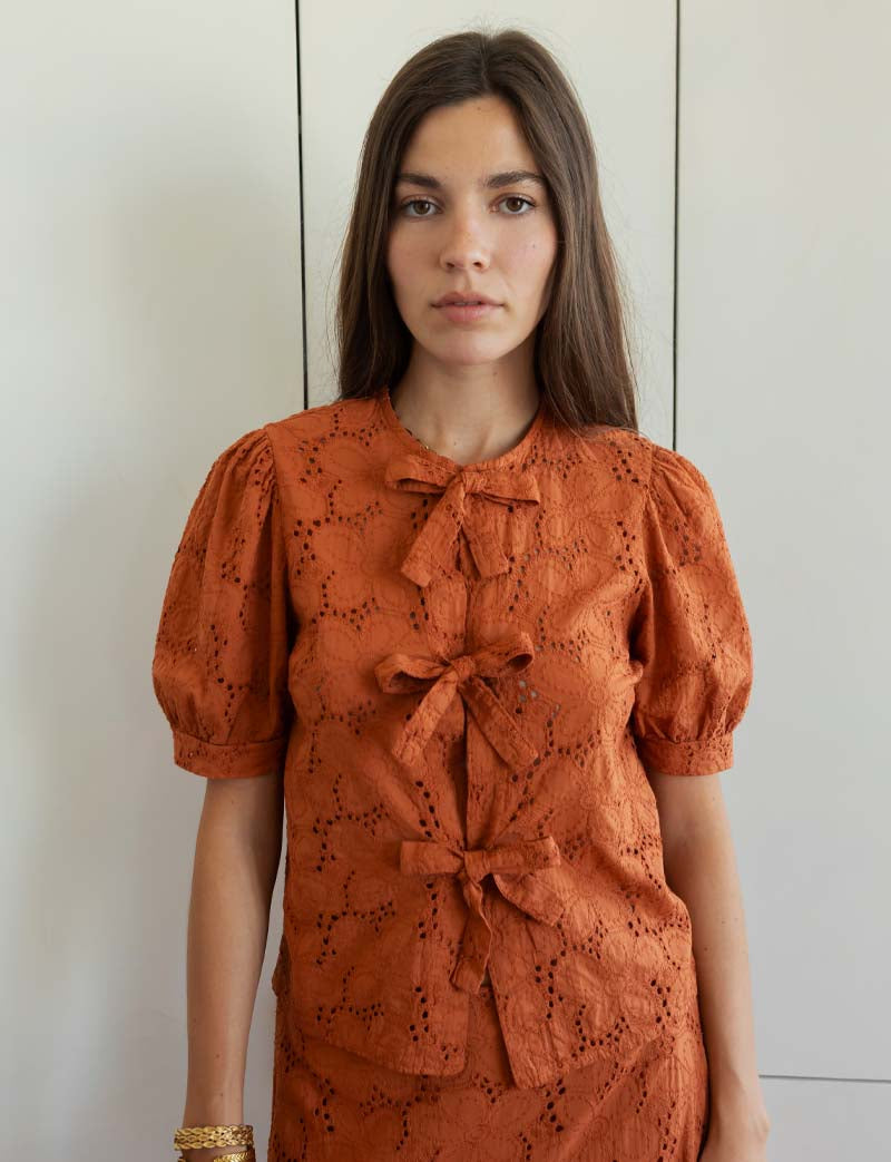 Blouse terracotta Dinis