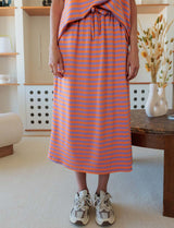 Jupe orange & lilas Yago