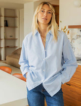 Chemise à rayures ciel Adriela