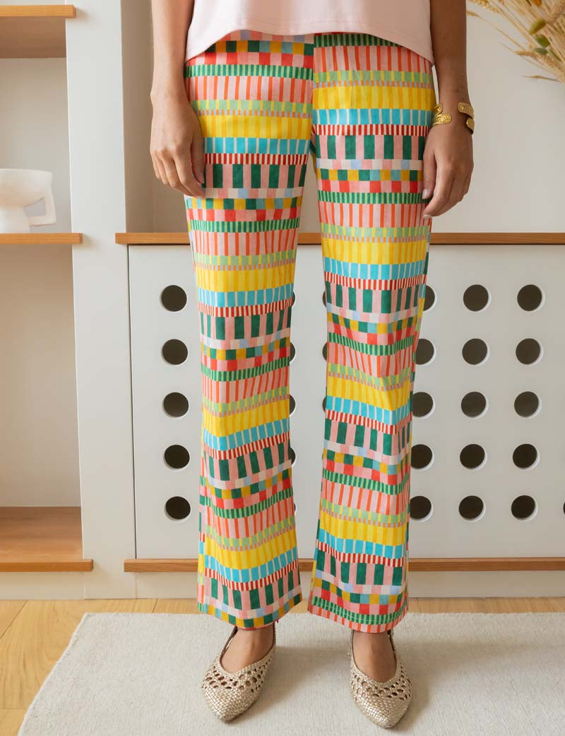 Multi-striped Jony jeans