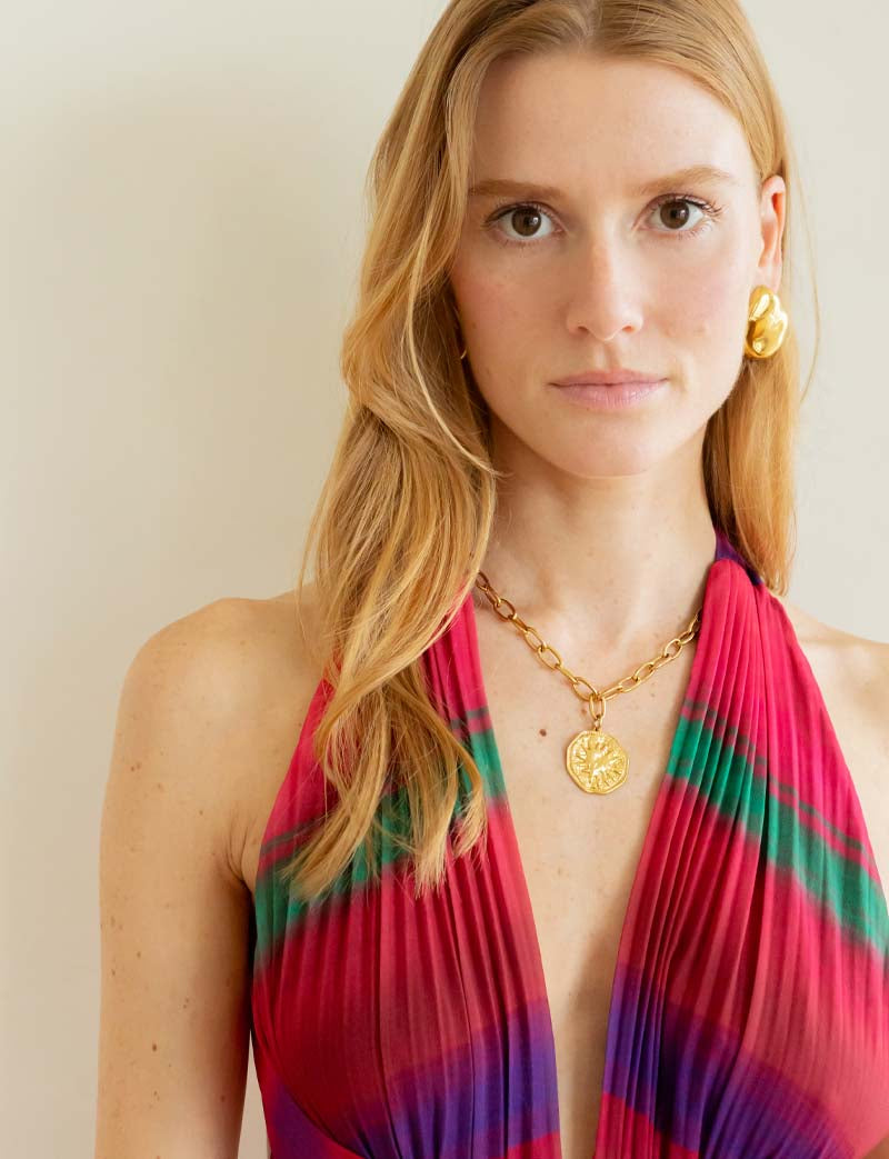 Robe fuchsia multi Liara