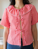 Blusa vichy roja Sofi