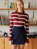 Zeca navy skirt
