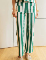 Green striped jeans Aldo