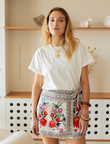 Printed Bay short skirt