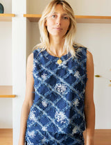 Blue Zifa Top