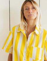 Yellow striped Rowen playsuit