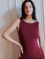 Robe bordeaux Chloé