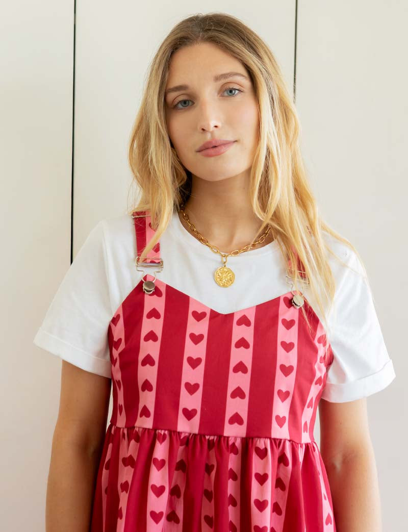 Robe rose & rouge Tila
