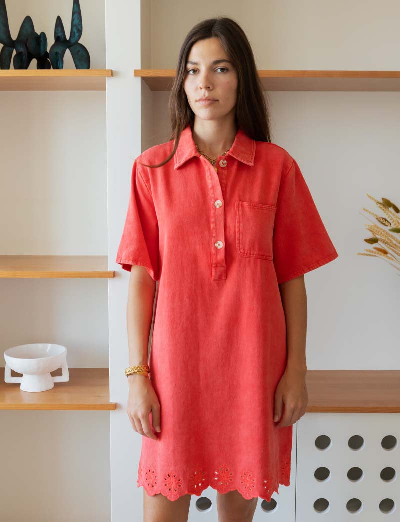 Coral Iker Robe