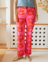 Pink jeans & red flowers Jony