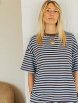 T-shirt bleu & choco Conrad