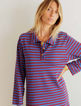 Robe bordeaux & marine Manon