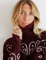 Pull bordeaux Berel