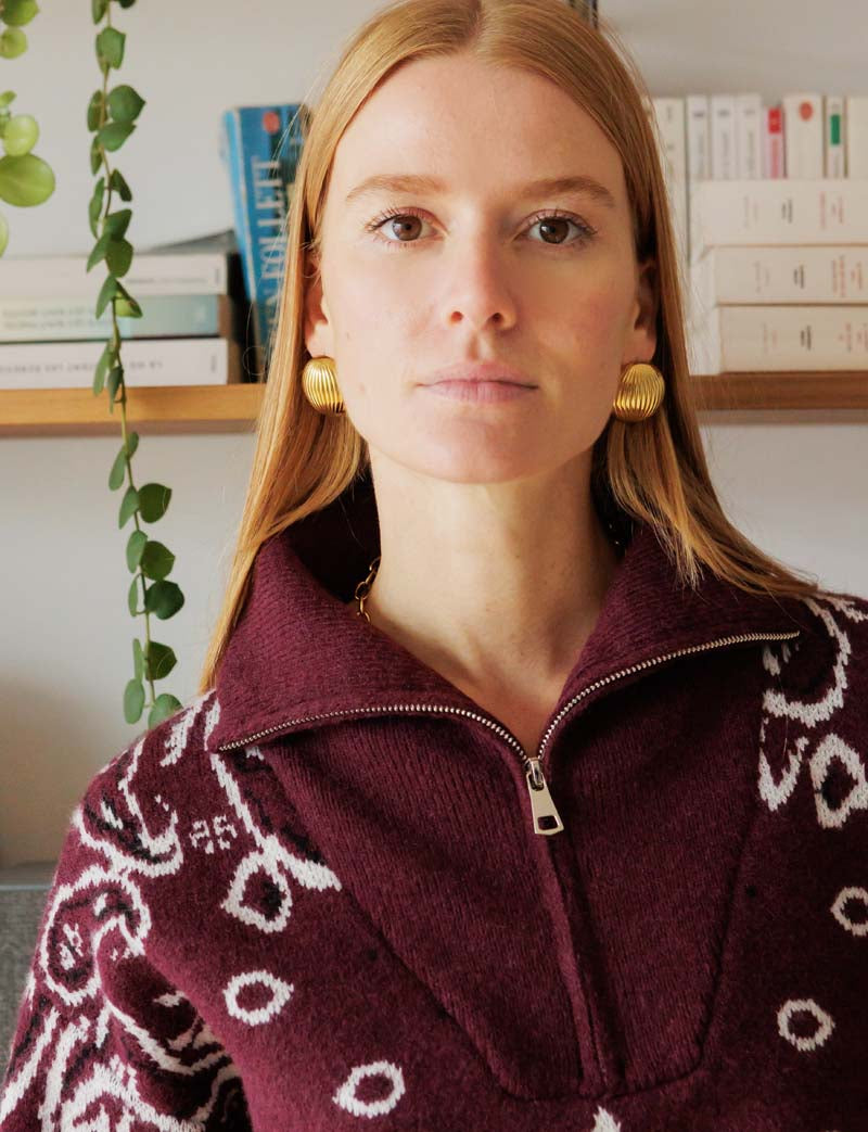 Alban burgundy sweater