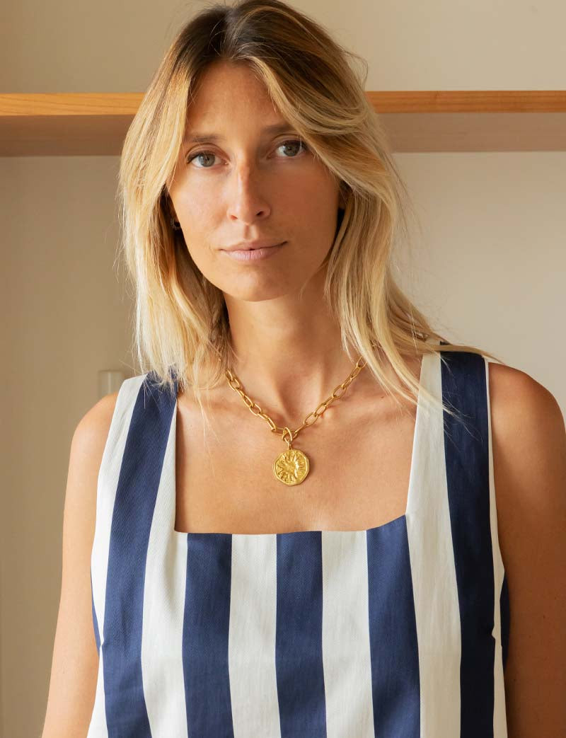 Navy striped dress Malo