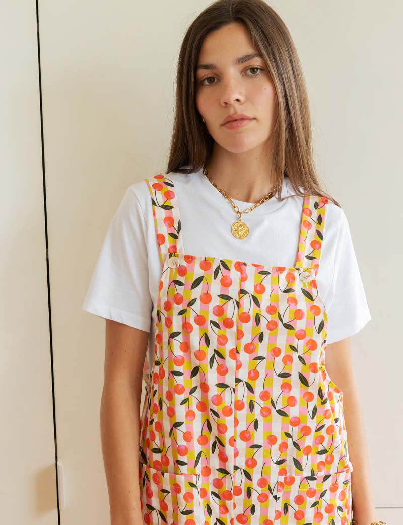 Alix cherry overalls