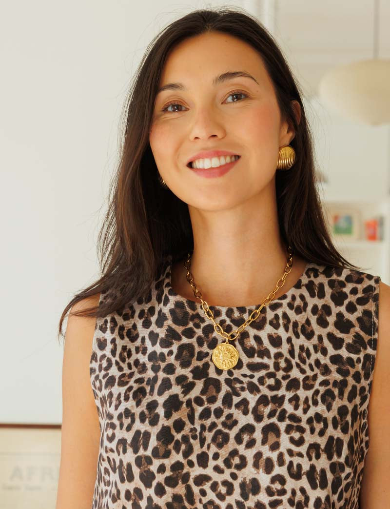 Rini leopard robe